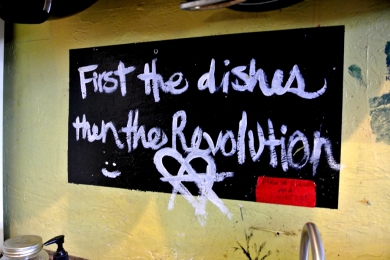 First the dishes then the revolution